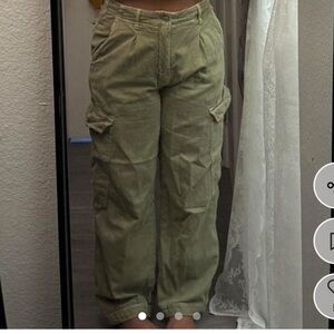 Free People Olive Cargo Joggers